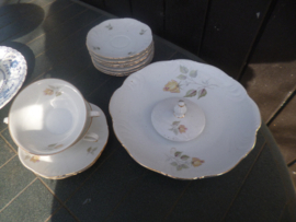 Schotel Winterling FLORA met gele roos