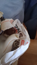 Theepot Winterling Marktleuthen met roze en gele roosjes guirlandertje (beschadigde tuit)s
