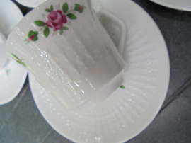 Kop en schotel Winterling Marktleuthen met roze roosjes