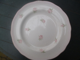 Dinerbord Cambridge (Blokker) met zacht roze roosjes