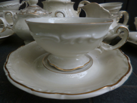 Thee servies Hertel Jacob Bavaria room met gouden randjes