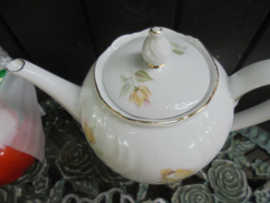 Koffiepot Winterling FLORA met gele roos
