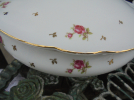 Dinerservies Shirnding Bavaria met roosjes en gouden blaadjes