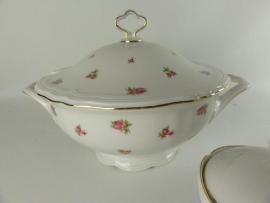 Soepterrine Seltmann Weiden Marie Luise met roze/rode roosjes