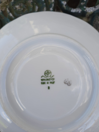 Koffieservies Walbrzych met grote bloemtak / roze roos 6 persoons