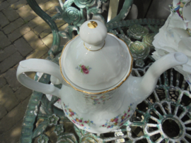 Koffiepot Seltmann Weiden vol kleine bloemetjes / roze roosjes