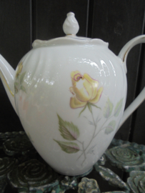 Koffiepot Winterling FLORA met gele roos
