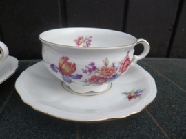 Losse Kopjes Mitterteich Bloemboeket met oa. rose roos (zonder schotels)