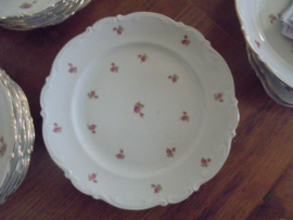 Dinerservies Mitterteich Bavaria met roze/rode roosjes