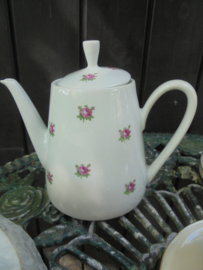 Kahla Thee servies met roze roosjes strak model