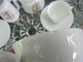 Koffie servies met Fragonard / Pruikentijd / Romantische afbeelding