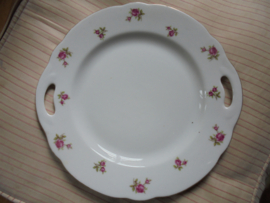 Gebakschaal Bavaria W met roze/rode roosjes