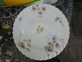 Dinerbord Haviland Limoges met zacht roze roosjes
