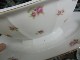 Art Deco Sauskom Victoria met roze roosjes
