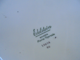 Soepterrine Edelstein Maria-Theresia met grijs / groene bloem en rood takje