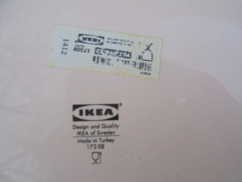 Kleine kom Ikea zacht roze met reliëfrandje