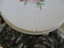 Petit Fourtje van Hutschenreuther Rosita met roze roos tak