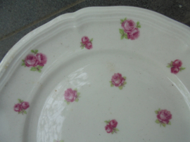 Ontbijtbordje Seltmann Weiden Marie Luise Bavaria met dubbele roze roosjes