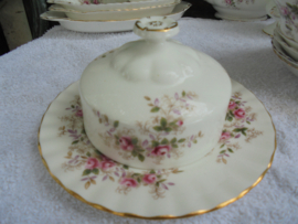 Royal Albert Botervloot "Lavender Rose" met roze roosjes