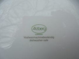 Modern Arzberg Theeservies  AH / Albert Heijn met blauw/groene blaadjes rand
