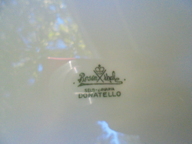 Rosenthal Bavaria Donatello Gebakstel roze rand en bloemboeketjes / roze roosjes