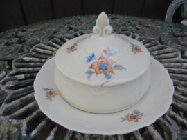 Botervloot MOSA met geel en blauwe bloem
