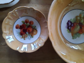 Fruit- of Vla/Toetjes set met fruit afbeelding en parelmoer