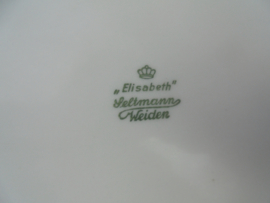 Broodschaal Seltmann Weiden Bavaria Elisabeth met roze roos