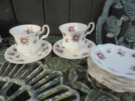 Royal Albert Grote gebakschaal "Sweet Violets"