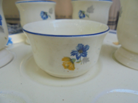 SCM Zoutschaaltje met blauwe en gele bloemetjes