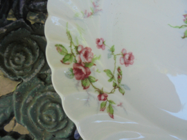 Dinerbord Haviland Limoges met zacht roze roosjes