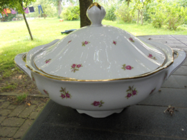 Soepterrine Mittterteich Bavaria met roze / rode roosjes