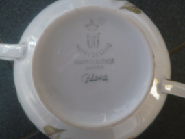 Schotel Winterling FLORA met gele roos