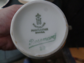 Suikerpot Rosemary vol strooibloemetjes met oa. roze roosjes