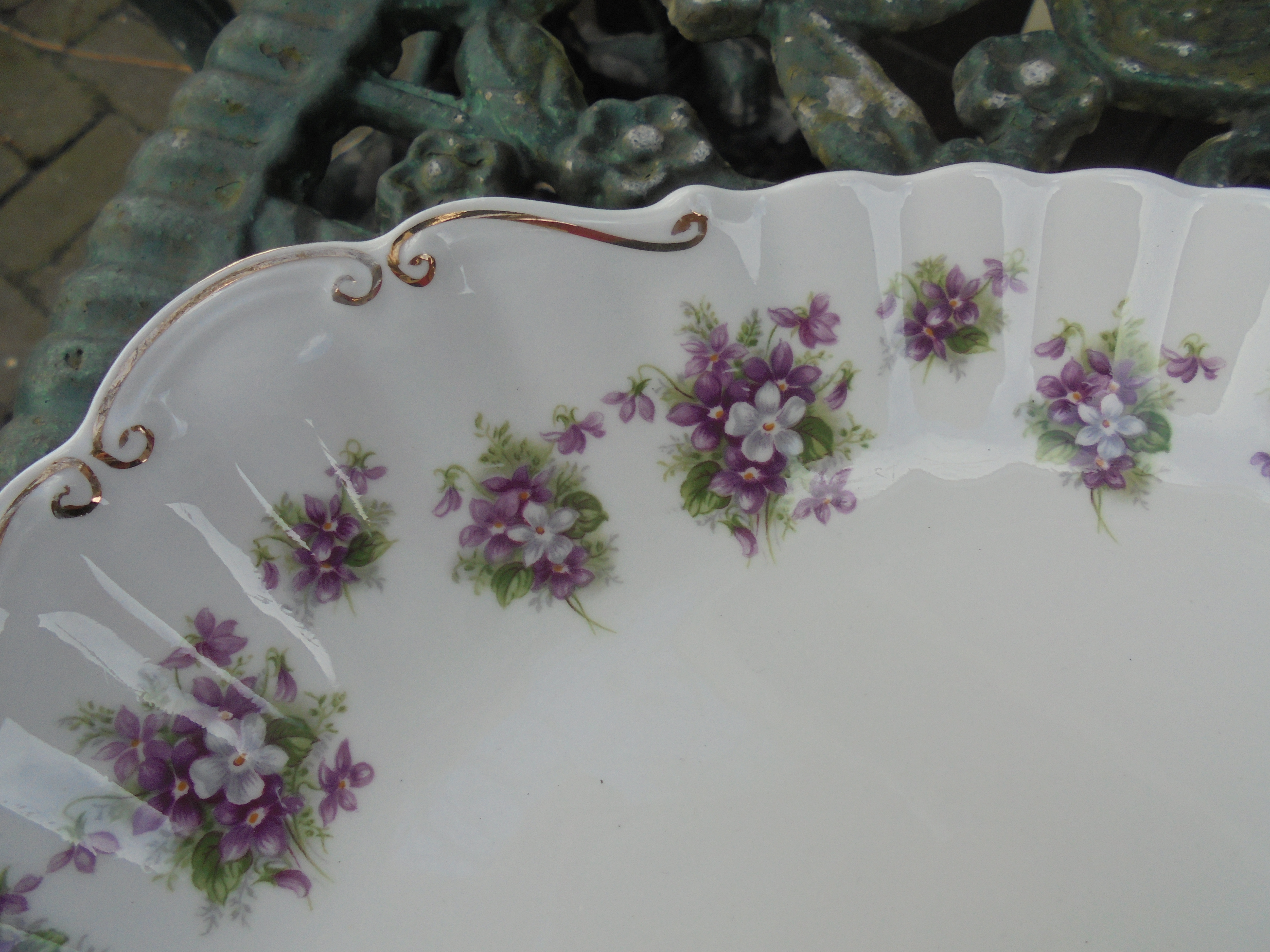 Royal Albert Grote gebakschaal "Sweet Violets"