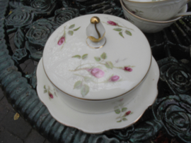 Botervloot Winterling Marlene met roze/rode wilde roos