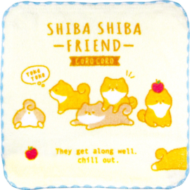 Mini Towel 21 x 21 cm Shiba Shiba friend