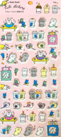 Stickersheet Seal Pink Cats