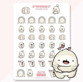 Stickersheet -Self Care Sloth - CutieSquad