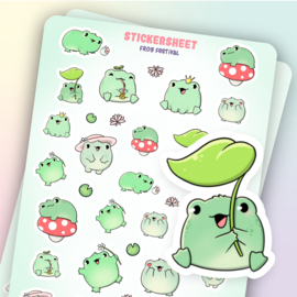 Sticker Sheet - Frog Festival - CutieSquad
