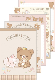 Memopad large - Rilakkuma Chairoikoguma Cute Plushie Theme - Brown