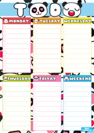 Kawaii Week Planner A5 Panda