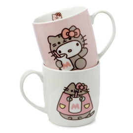 Giftset 2 mugs - Hello Kitty & Pusheen