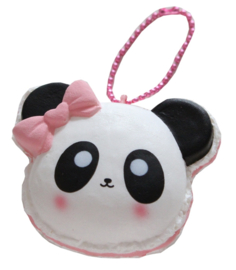 Squishy Kawaii Panda Macaron - Pink