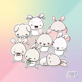 Stickerset - Kawaii Bunnies - CutieSquad