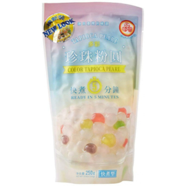 Tapioca Bubble Tea Pearls DIY - 5 min tapioca - Colored+White boba pearls