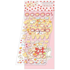 Stickersheet 2 Sheets - San-X - Corocoro Coronya - Strawberry Pink