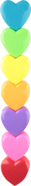 Lovely Heart minimarkers - 6 kleuren