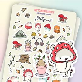 Sticker Sheet - Mushroom Forest - CutieSquad