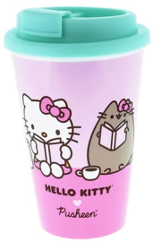 Hello Kitty & Pusheen Travel mok